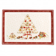 Villeroy & Boch Winter Bakery Delight Duża prostokątna patera na ciasto - drzewo 39x26,5 cm