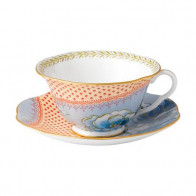 Wedgwood Butterfly Bloom Filiżanka do herbaty Niebieska 2-elementowa