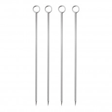 Sambonet Paderno Bar Utensils Zestaw 4 sztuk szpikulców do koktajli, 10 cm