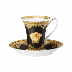 Rosenthal meets Versace I love Baroque - Nero Filiżanka do espresso/mokki 0,09 L z podstawką 2-elementowa
