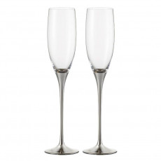 Eisch Champagner Exklusiv - Geschenkset Kieliszki do szampana platynowe w pudełku prezentowym 2 szt. / 180 ml