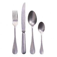 Sambonet Baguette Vintage - Edelstahl 18/10 Antik Zestaw sztućców 24-elementowy. Pełny trzon / Monoblok