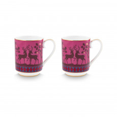 Pip Studio Pip's Deerest Darling Becher mit Henkel Set 2-tlg. im GK 0,35 L