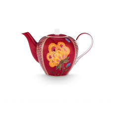 Pip Studio Blooming Tales Dark Red Dzbanek do herbaty 1,6 l