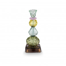Pip Studio Lily & Lotus Kerzenständer Glas Perlen Grün 23,5 cm