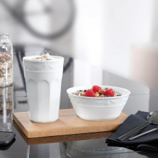 KPM Berlin Kurland Weiß Kubek Latte Macchiato 0,48 L