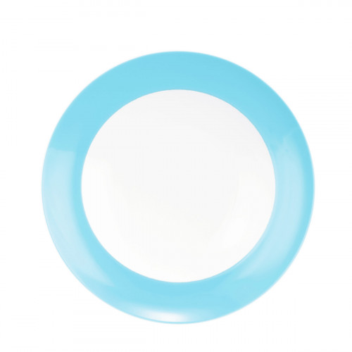Seltmann Weiden Liberty Pure Colours Lagoon Blue Prato de sopa redondo 23,5 cm