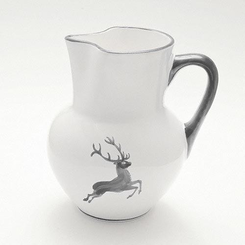 Gmundner Keramik Grauer Hirsch Caneca vienense forma 1,5 L / 20 cm