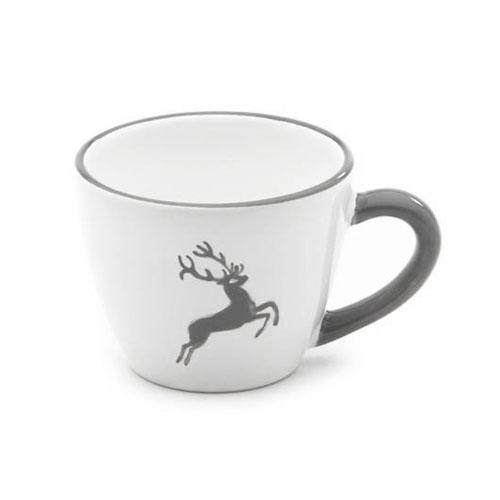 Gmundner Keramik Grauer Hirsch Xícara de Moka/Espresso Gourmet 0,06 L / h: 5,1 cm