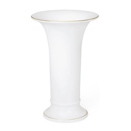 KPM Berlin Vasen nach Karl-Friedrich Schinkel 1820-30 Vaso 'Forma de Trompete 3 Borda Dourada' 240 mm
