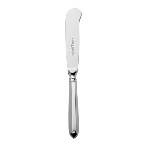 Robbe & Berking Navette Faca de manteiga com lâmina de aço 925 prata esterlina