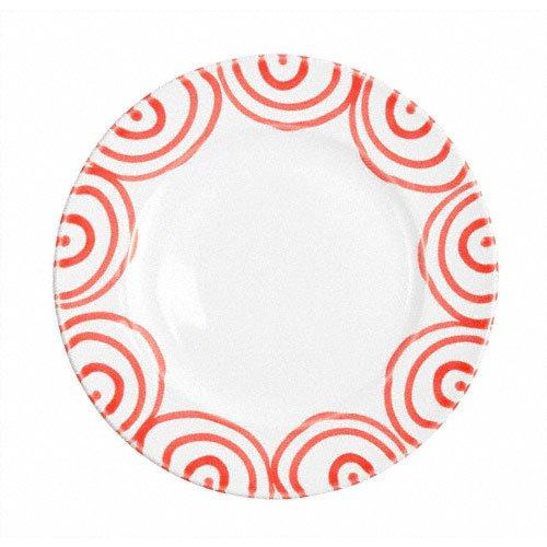 Gmundner Keramik Rotgeflammt Prato de sobremesa / prato de pequeno-almoço Gourmet d: 22 cm / h: 2,2 cm