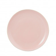 Seltmann Weiden Amina Rosé Goldrand Prato de café da manhã redondo 22,5 cm