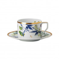 Rosenthal Heritage Turandot white Chávena de chá 0,23 L com pires 15,5 cm 2 peças.