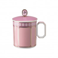 Swarovski x Rosenthal SIGNUM Rose Caneca com pega e tampa 0,39 L