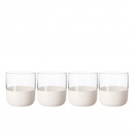 Villeroy & Boch Manufacture Rock blanc Conjunto de copos de shot 4 peças