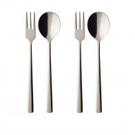 Villeroy & Boch Daily Line Specials - 18/10 Edelstahl Conjunto de talheres para espaguete 4 peças.