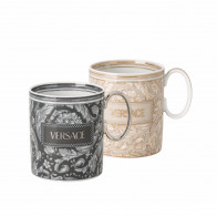 Rosenthal Versace Barocco Beige & Haze Becher mit Henkel Set 2-tlg. 0,30 L