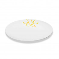 Gmundner Keramik Pur Geflammt Gelb Prato oval 33x26 cm