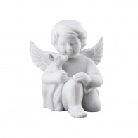 Rosenthal Engel mit Bambi mittel weiß matt 10 cm