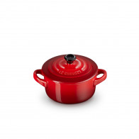 Le Creuset Poterie Kochen & Backen Mini-Cocotte vermelho cereja 10 cm