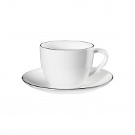 ASA SELECTION A Table Ligne Noire Chávena de cappuccino com pires 0,25 L