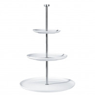ASA SELECTION A Table Weiß Estante de três níveis d: 30 cm / d: 26,5 cm / d: 21 cm / h: 49 cm