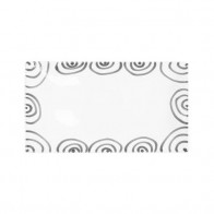 Gmundner Keramik Graugeflammt Placa retangular 36x15x2,8 cm