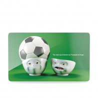 Fiftyeight Products TV Tassen Tabua de café da manhã Futebol na cabeça 23x14 cm