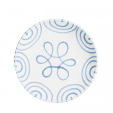 Gmundner Keramik Blaugeflammt Prato de sobremesa / Prato de pequeno-almoço Cup d: 20 cm / h: 2,6 cm