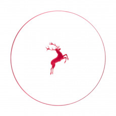 Gmundner Keramik Roter Hirsch Prato de Jantar Cup d: 28 cm / h: 2,6 cm