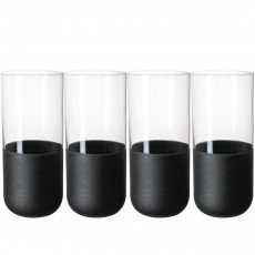 Villeroy & Boch Manufacture Rock Conjunto de copos long drink 4 peças 300 ml