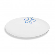 Gmundner Keramik Pur Geflammt Blau Prato oval 33x26 cm