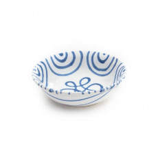 Gmundner Keramik Blaugeflammt Tigela pequena de muesli d: 14 cm / h: 4,5 cm / 0,27 L