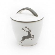 Gmundner Keramik Grauer Hirsch Açucareiro Gourmet d: 9 cm / h: 10,5 cm