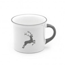 Gmundner Keramik Grauer Hirsch Caneca de café lisa 0,24 L / h: 7,8 cm