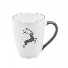 Gmundner Keramik Grauer Hirsch Copo de café da manhã Max 0,3 L / h: 10,5 cm