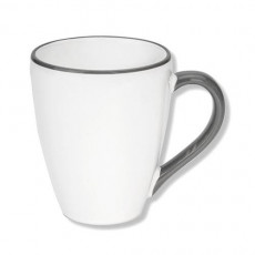 Gmundner Keramik Grauer Rand Caneca de café da manhã Max Gourmet 0,3 L