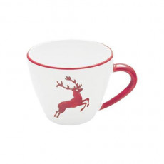 Gmundner Keramik Rubinroter Hirsch Chávena de café superior Gourmet 0,2 L / h: 7,5 cm