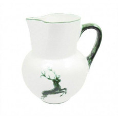 Gmundner Keramik Grüner Hirsch Jarro forma Vienense 1,5 L / h: 20 cm
