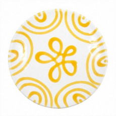 Gmundner Keramik Gelbgeflammt Pires de café/chá Cup d: 15 cm / h: 2,5 cm