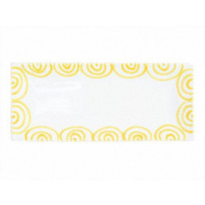 Gmundner Keramik Gelbgeflammt Placa retangular 36x15x2,8 cm