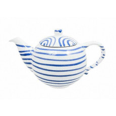 Gmundner Keramik Blaugeflammt Chaleira lisa 1,5 L / h: 16,5 cm