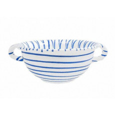 Gmundner Keramik Blaugeflammt Tigela larga d: 17 cm / 0,6 L