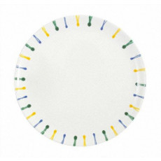 Gmundner Keramik Buntgeflammt Prato de apresentação Cup d: 32 cm / h: 2,2 cm
