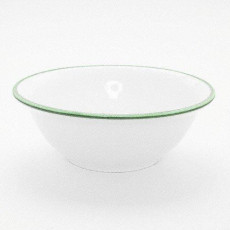 Gmundner Keramik Grüner Rand Tigela de salada d: 20 cm / 0,5 L