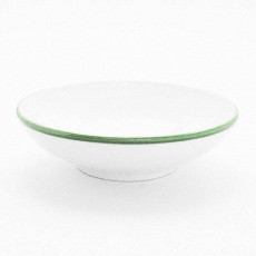 Gmundner Keramik Grüner Rand Tigela grande d: 17 cm / h: 4,8 cm / 0,2 L