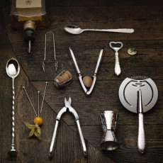 Robbe & Berking Martele Bar-Kollektion - 150 gramm versilbert Colher de long drink