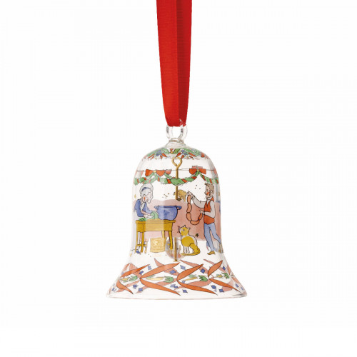 Hutschenreuther Jahresartikel Weihnachten 2026 clopoțel din sticlă 7 cm