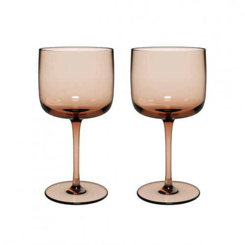 like. by Villeroy & Boch Like Glass Clay Set de 2 Pahare de Vin Like Clay 0,27 L